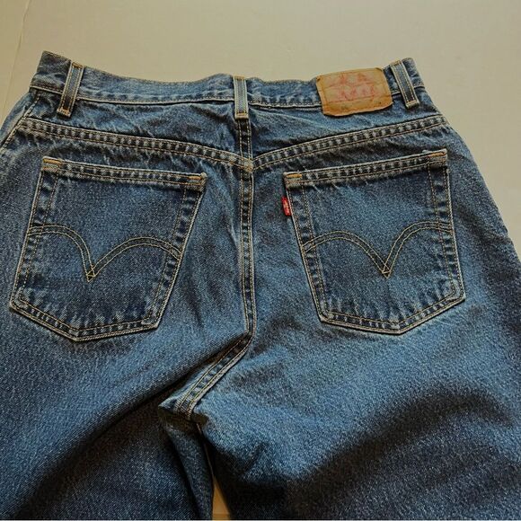 Levi's Women's 550 Faded Blue Denim Jeans Size 14 Mis M High Rise - Picture 6 of 8